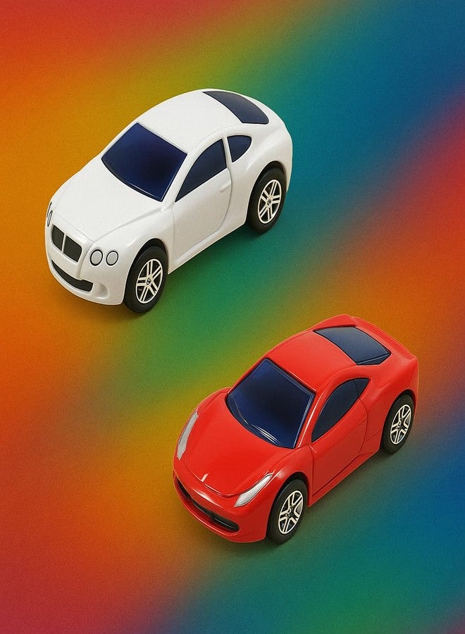VRION® Collectible Die-Cast Model Caars 1:64 Scale Mini Metal Die Cast Car Push & Go Racing Cars Play Set for Cake Decorations Vehicles Car for Kids,Birthday Gifts (Assorted Colours)(Set of 2 Cars) - Image 5